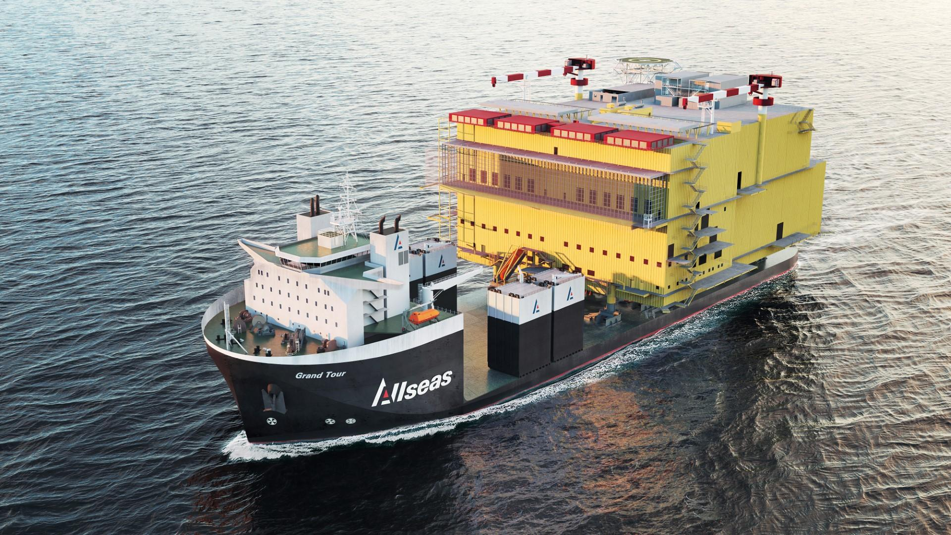 Rendering of Allseas’ new heavy transport vessel Grand Tour designed by Vuyk Engineering