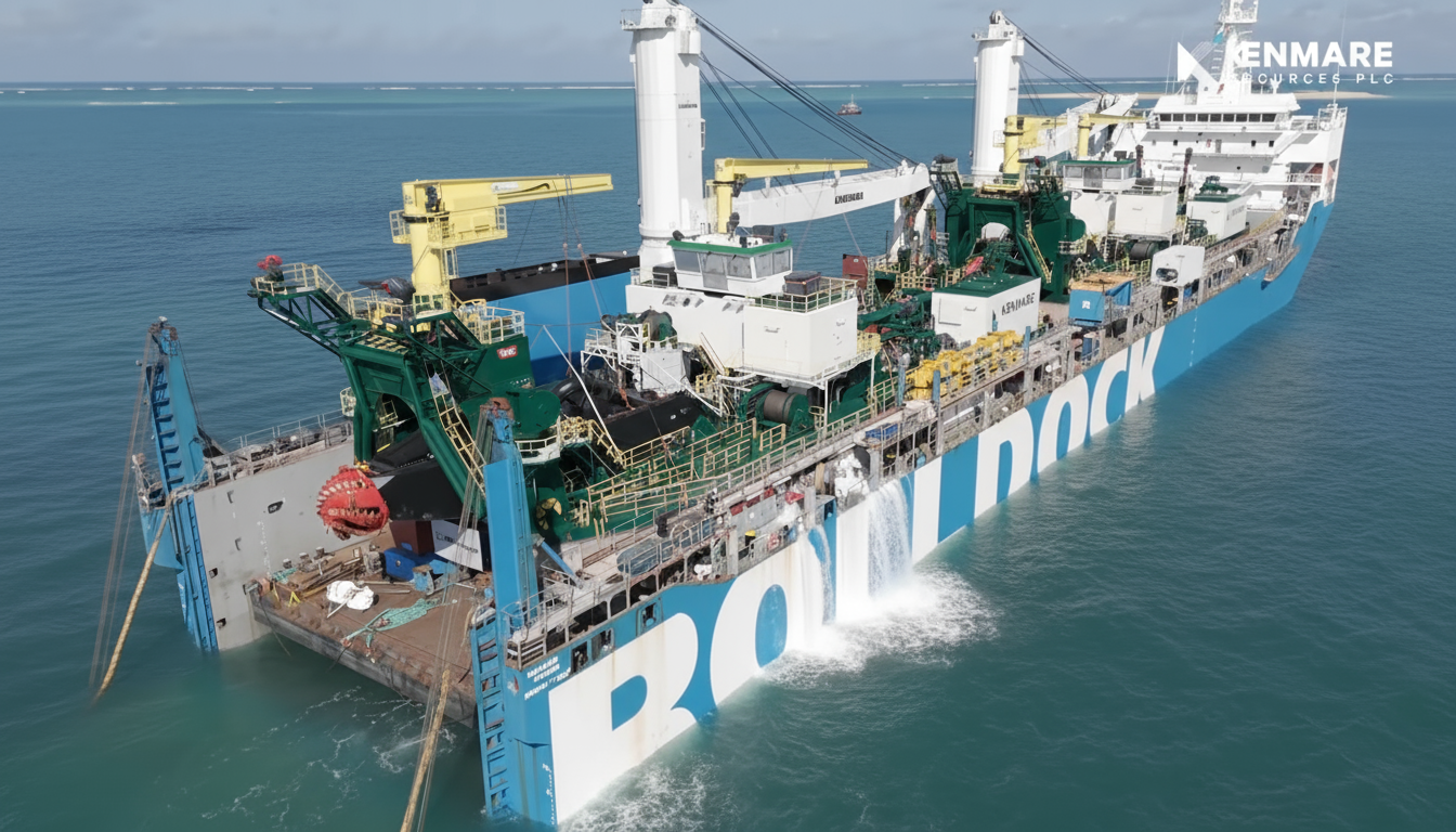 Two Kenmare dredges transported 15,000 km from the Netherlands to Mozambique Moma mine