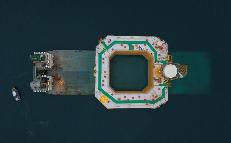 Eolmed floating wind turbines under construction in France