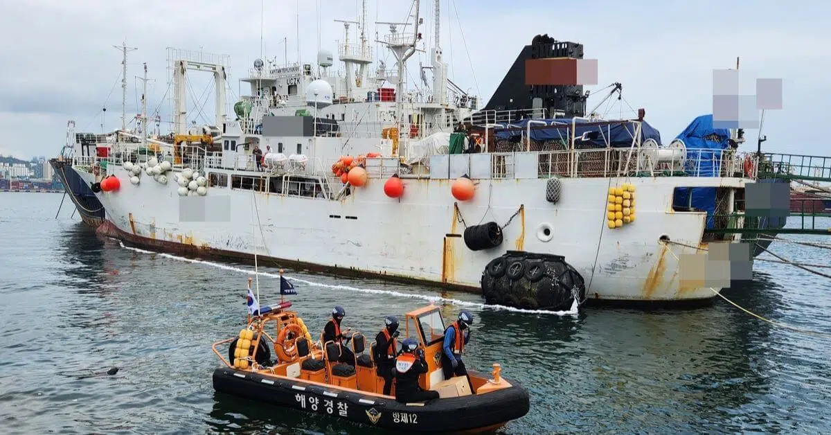 Russian-flagged cargo ship detained by Korean Coast Guard for oil spill near Busan
