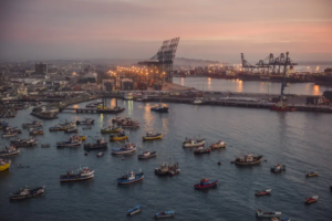 Future site of the San Antonio Outer Port in Chile, a US$4.45 billion maritime infrastructure project