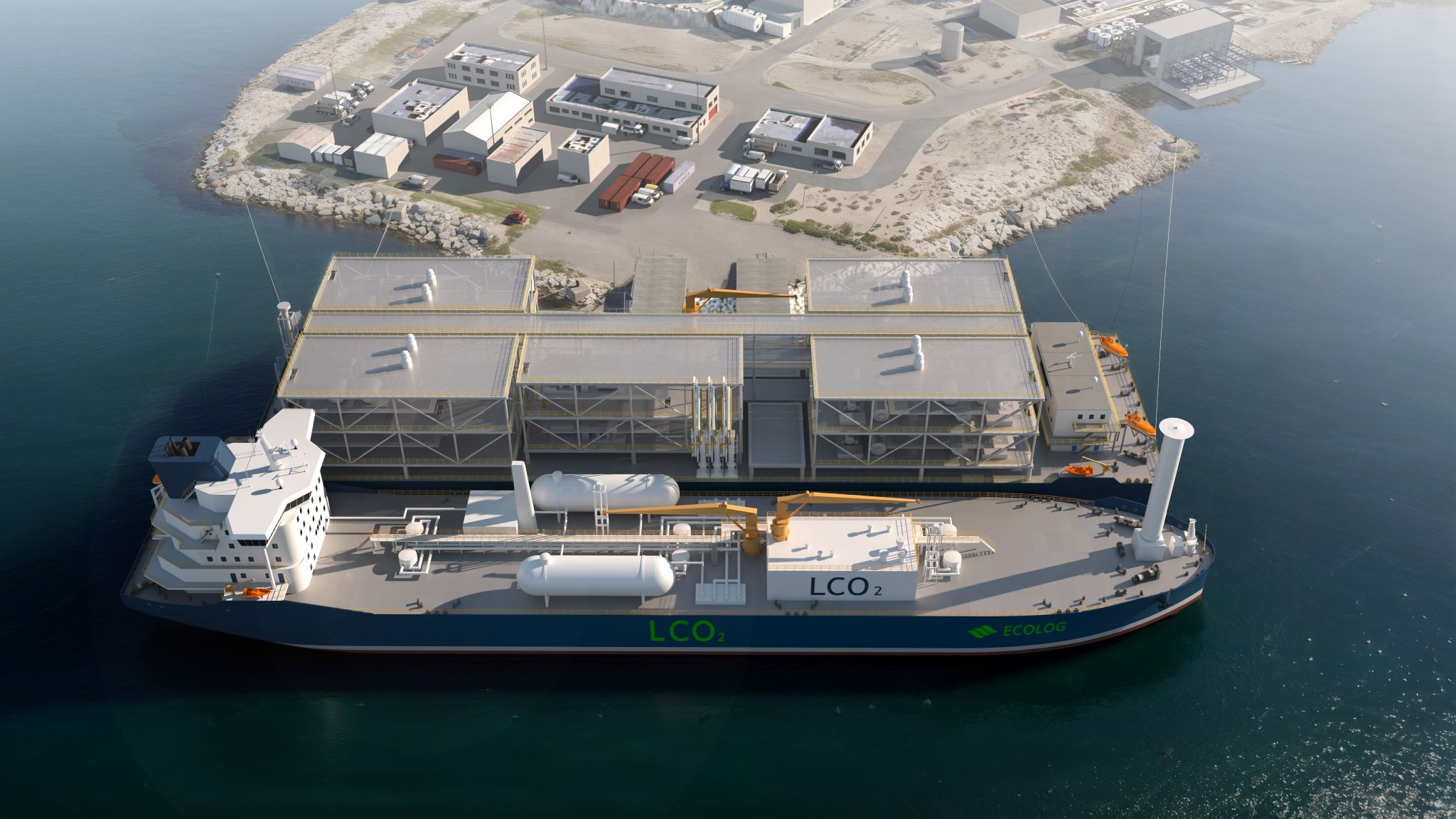 Floating liquefaction and storage unit near Revithoussa LNG terminal in Greece