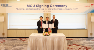 MOU ceremony at Cheongsongdae, Pohang between POSCO INTERNATIONAL and Equinor