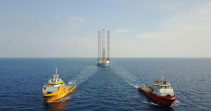 ABL team supporting Chevron’s offshore platform installation in the Gulf of Thailand