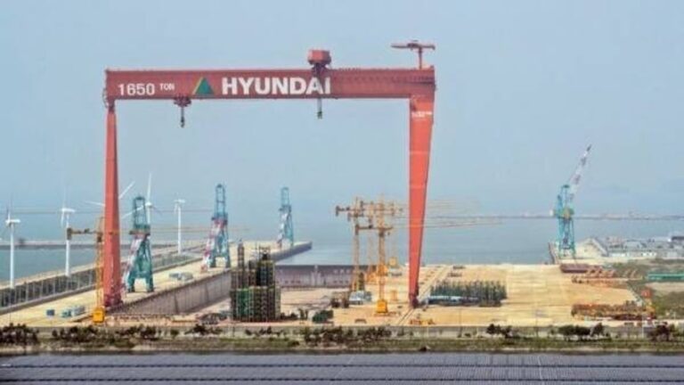 HD Hyundai Heavy Industries Gunsan shipyard in South Korea