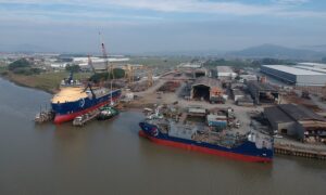 Petrobras offshore support vessels under construction at Detroit Shipyard in Santa Catarina