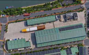 EEW KHPC offshore wind foundation manufacturing plant in Gwangyang South Korea